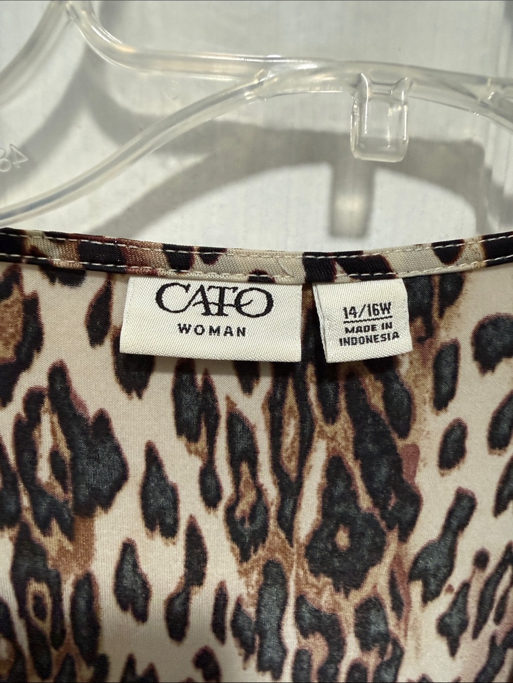 Cato Leopard Print Twist-Front Sleeveless Camisole - Brown/Black/Cream - Picture 2 of 4